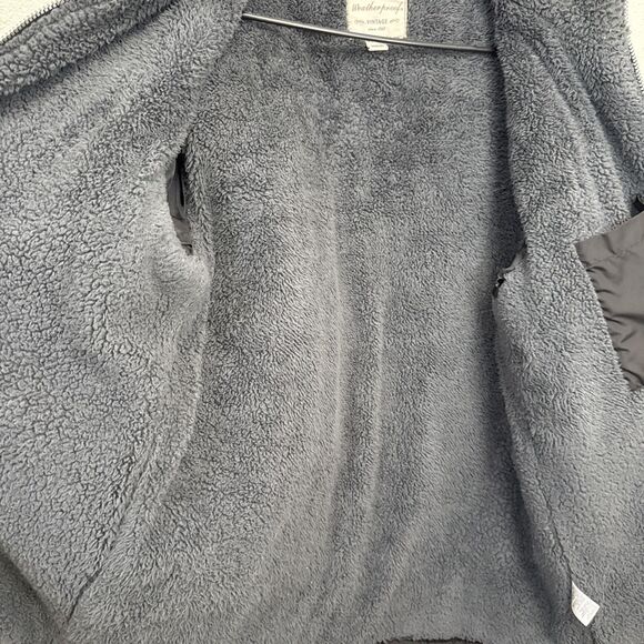 Weatherproof Vintage Men’s Sherpa Fleece Lined Puffer Jacket BLACK Full Zip L - Picture 7 of 8